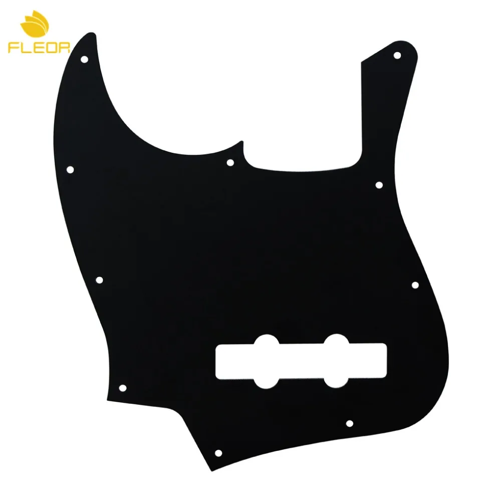 FLEOR черная жемчужная Накладка для гитары 4 струны JB Bass Pickguard скретч пластина 4Ply и винты для американских/мексиканских Бас частей