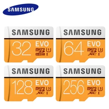 SAMSUNG tarjeta micro sd 32 Гб SDHC SDXC Большая емкость micro sd 128 Гб 64 Гб EVO Class 10 карта памяти 32 Гб 16 Гб для go pro