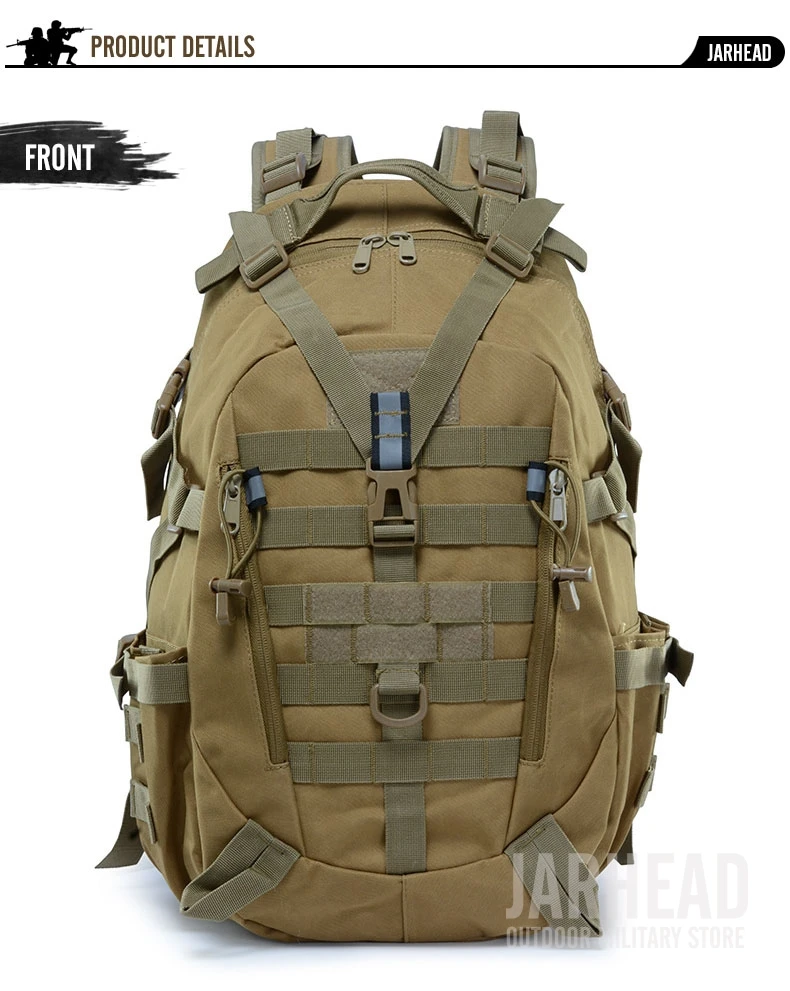 Mochila ao ar Bolsa de Viagem Tático Reflexivo Livre Molle Camuflagem Militar Assalto Bolsa Caminhadas Acampamento Caça 11 Tático reflexivo mochila ao ar livre molle