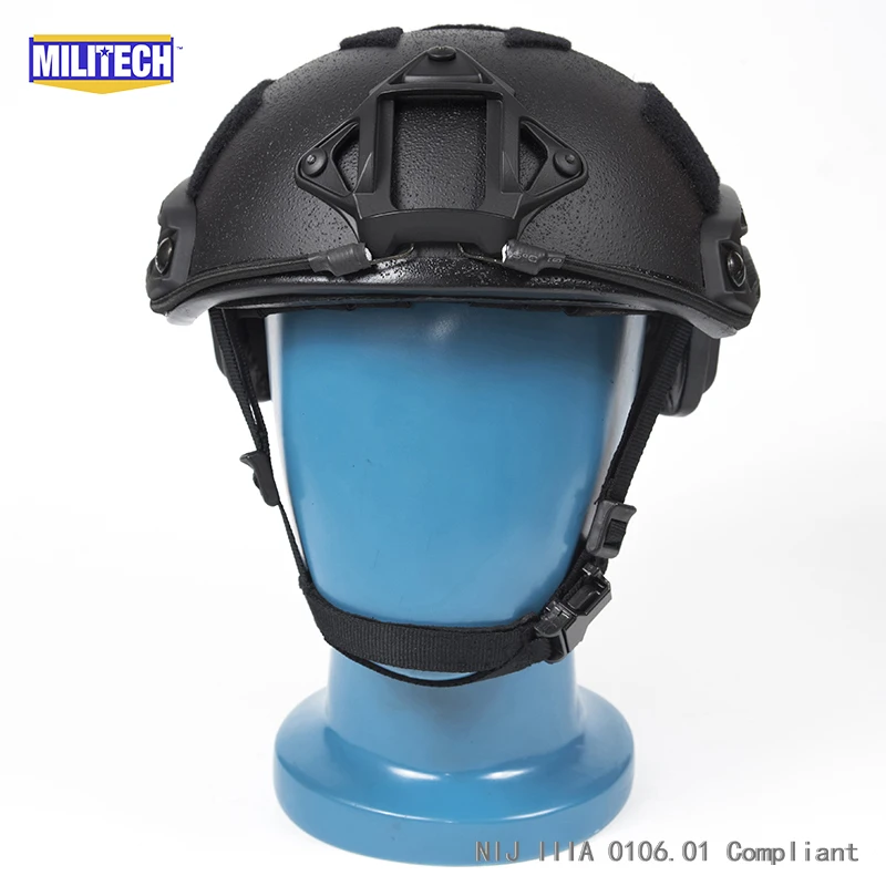 Сертификация ISO MILITECH 1 25 кг Lite Черный супер высокой арамидный баллистический шлем