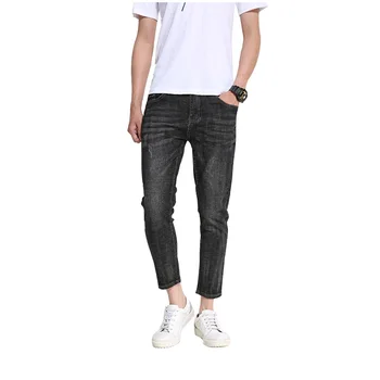 

Jeans Men 2020 Spring and Autumn New Men's jeans Korean version of the Slim feet pants trend Casual Black jeans more size 28-36