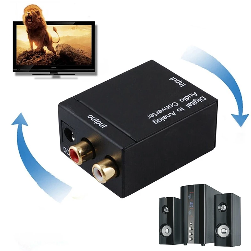

Optical Coaxial Toslink Digital to Analog Audio Converter Adapter RCA L/R 3.5mm