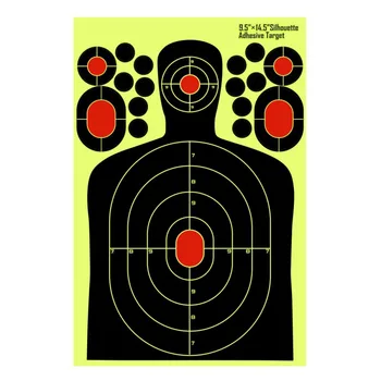 

DROP SHIPPING 30 PCS/PACK Realistic Fluorescence Targets for Professional Shooting Paster sticker paper,roll packaged not folded