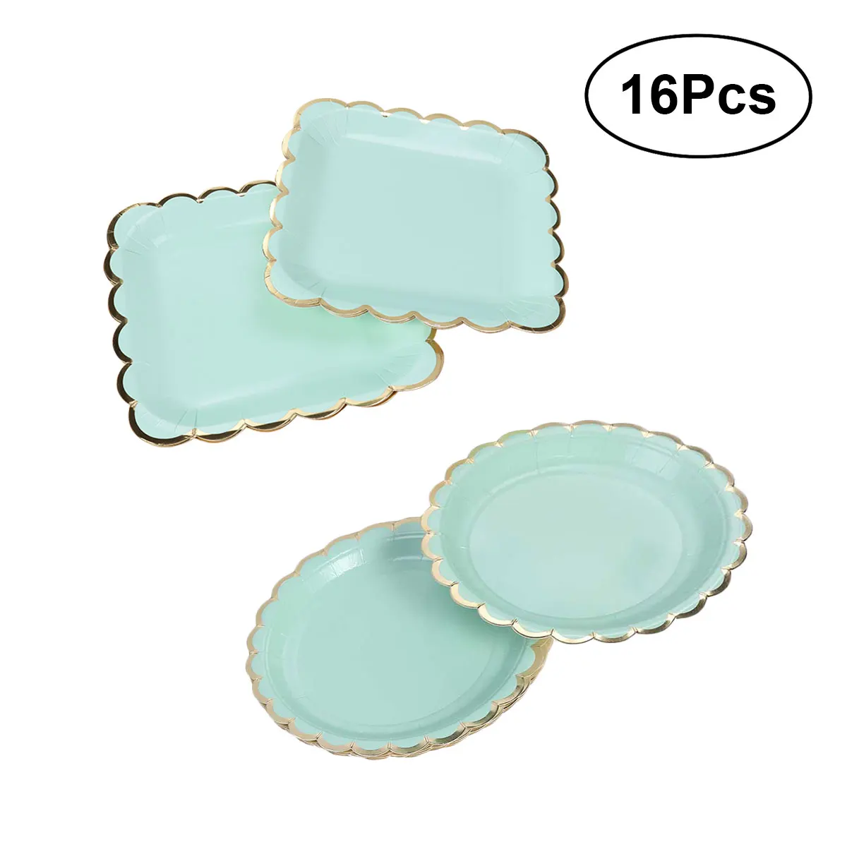 

Gilding Safe Fashion Nontoxic Stylish Plates Tableware Set Straws Party Supplies for Wedding Birthday Christmas Carnival