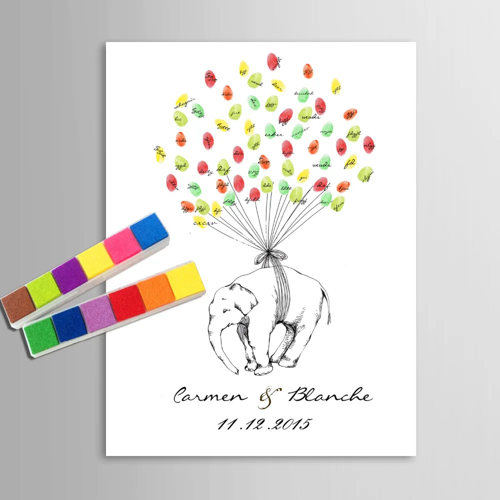 Открытка для отпечатков пальцев