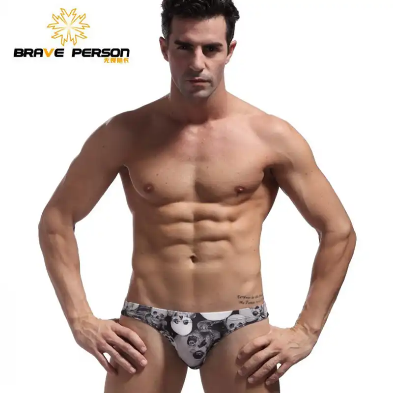 brave person men's swimwear