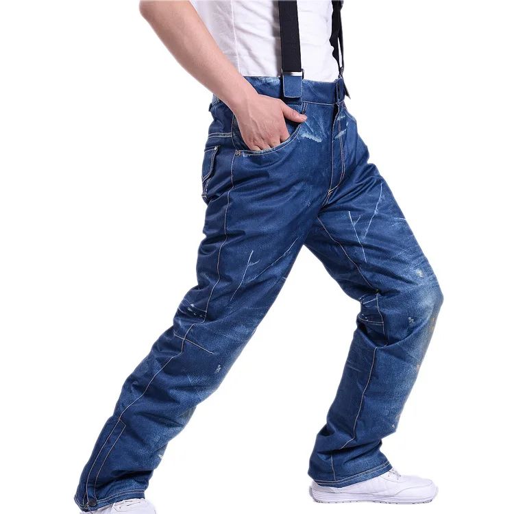 RIVIYELE invierno profesión Snowboard pantalones al aire libre hombres esquí impermeables a prueba de viento nieve transpirable cálido