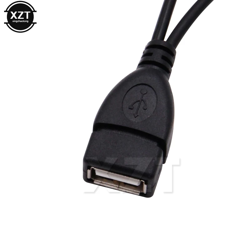 OTG 마이크로 USB 호스트 전력 변환기, 삼성에 적합한 용 Y 스플리터 USB 어댑터, 마이크로 5 핀 수 암 USB 2.0 케이블, 2 인 1