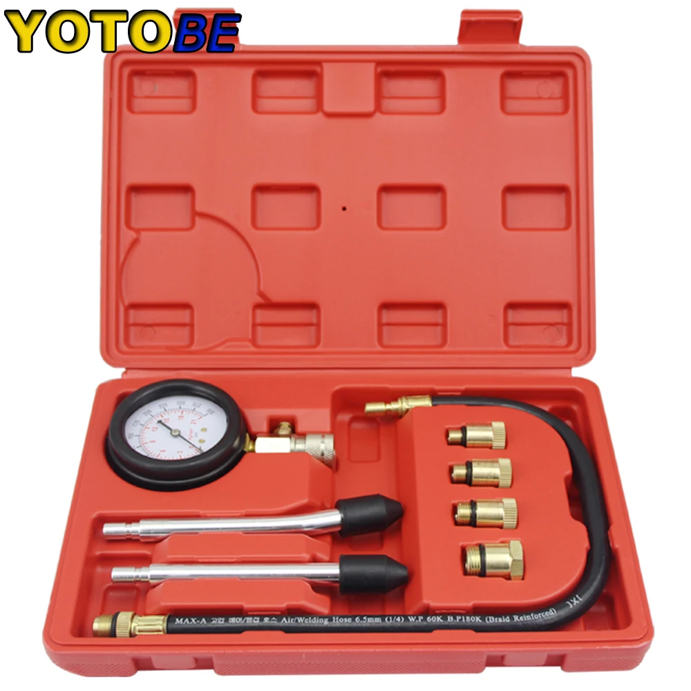 

Professional AUTO TOOLS Engine Cylinder Compression Tester Kit Cylinder Tester