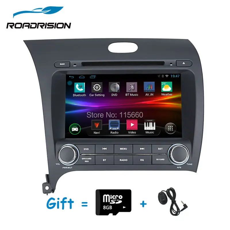

2DIN 8Inch Capacitive screen Android 6.0 Quad core Car DVD For Kia CERATO K3 FORTE 2013 Forte Pro 3G Radio GPS WIFI Navigation