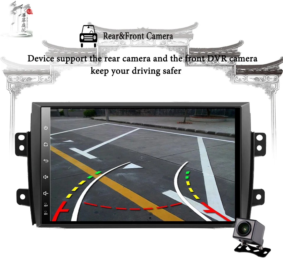 Best 9" 2 din 1024*600 Android 9.1 Car Radio dvd for Suzuki SX4 2006-2013 gps navigation video audio Carplay Multimedia player stereo 1