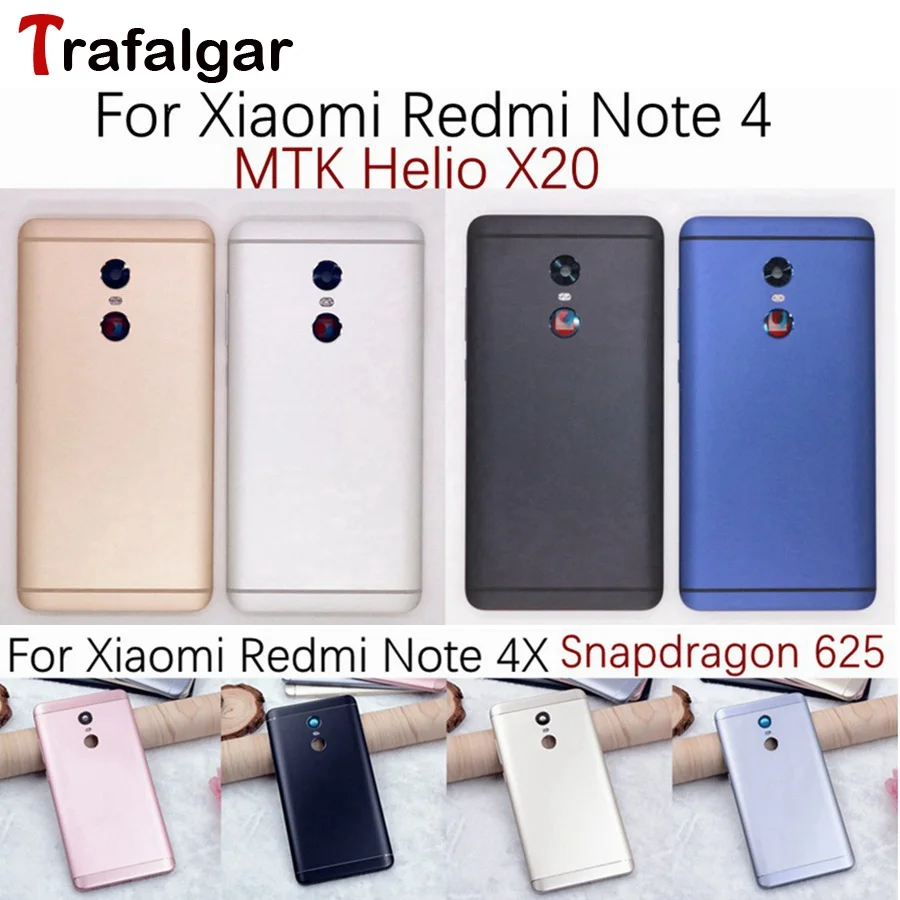

Xiaomi Redmi Note 4 4X Battery Cover Rear Door Back Housing Case Replacement For Snapdragon Xiaomi Redmi Note 4X Battery Cover