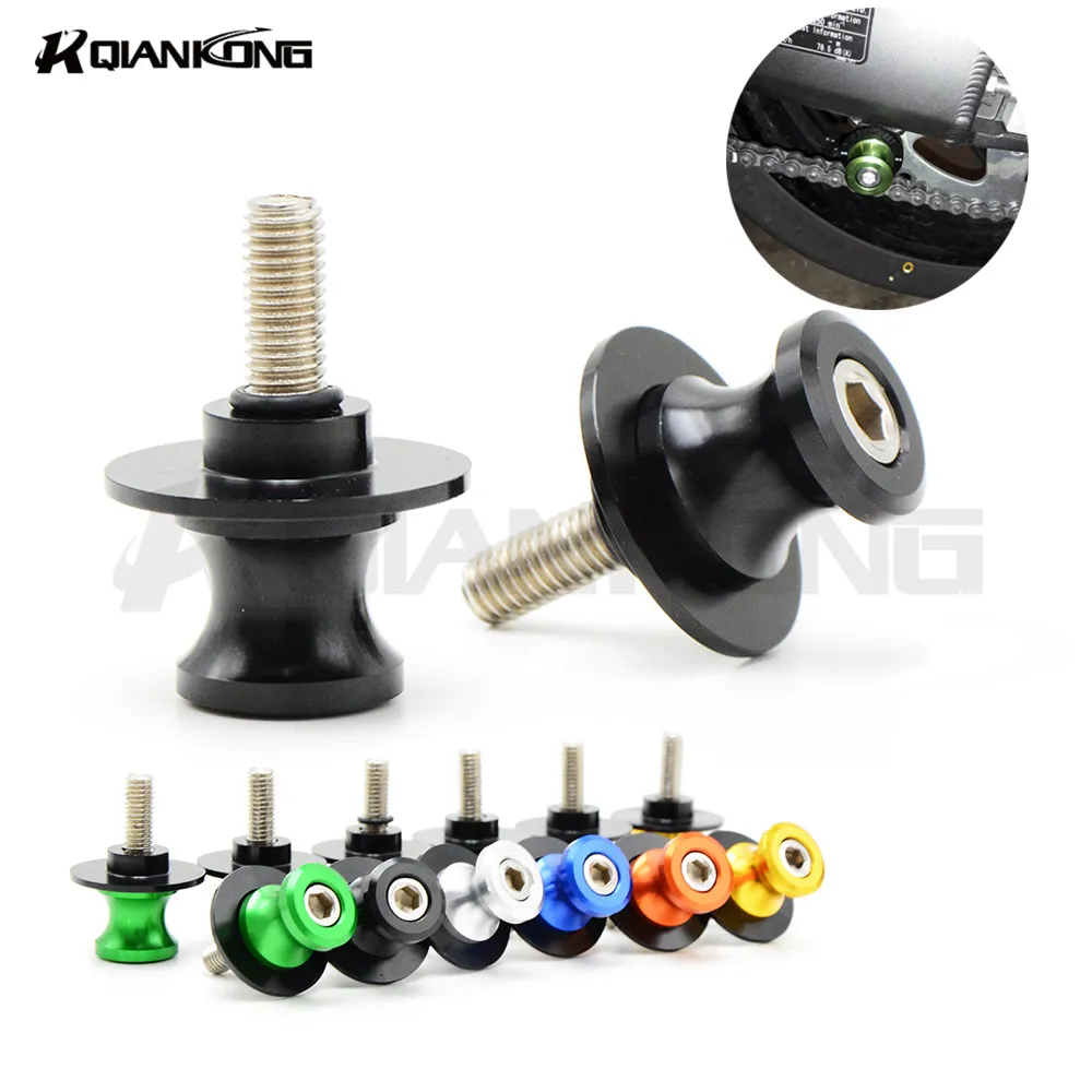 

6mm Motorcycle 8 Color CNC Swing Arm Sliders Spools Screw For Yamaha Cruiser and Chopper XVS950 / XV1900 / XVS1300/ V-Star