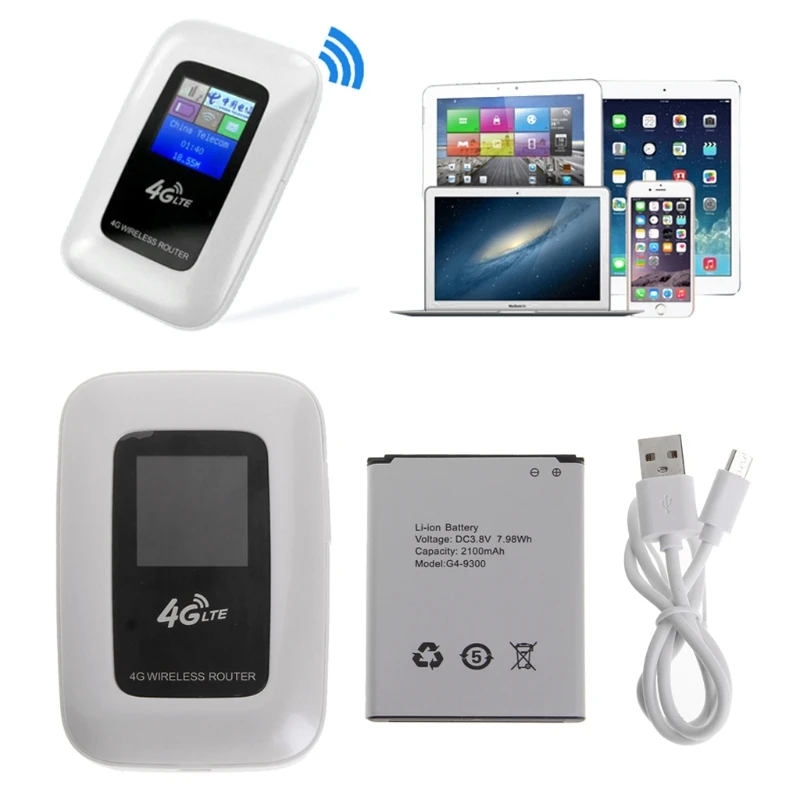 

4G Mobile Wireless Mini Wi-Fi MiFi LTE Modem WiFi 4G Router with SIM Card Slot