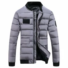 Fashion Coat Padded Quilted Warm Male Jackets Autumn Winter Parka Men Jacket Coat Outerwear Male costume