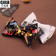 Высокое качество кожа бабочкой гладкой дизайнерские кожаные для женщин мужчин галстук бабочку Dermic галстуки-бабочка декоративный узор красоч