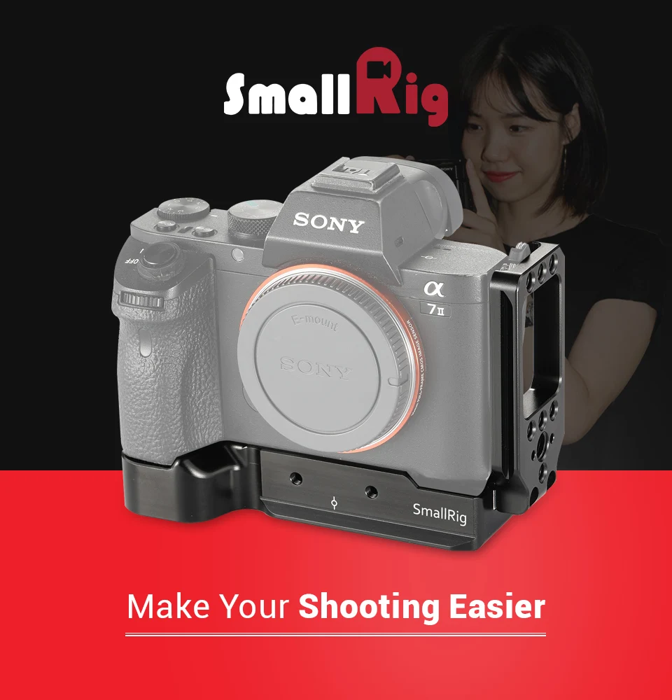 SmallRig L кронштейн для sony a7II/a7RII/a7SII камеры L Пластина особенность с Arca стильная тарелка для быстрого выпуска 2278