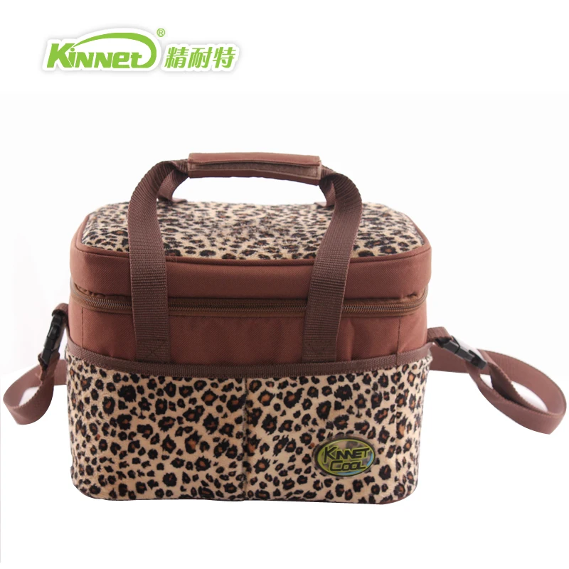 Free Shipping Kinnet Fashion Leopard Print Lunch Bag Cooler Free Shipping Kinnet Fashion Leopard Print Lunch Bag Cooler Insulation Picnic Hand Carry Shoulder In Bags From Luggage On