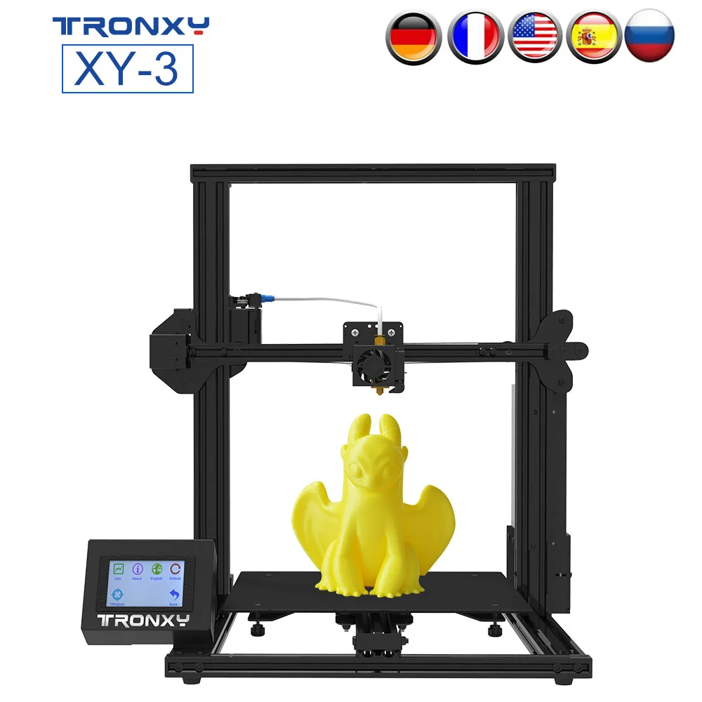 

TRONXY XY-3 3D Printer Semi-Assembled with Filament Sensor and Power Resume All Metal Frame LCD Touch Screen Upgrade Heat Bed