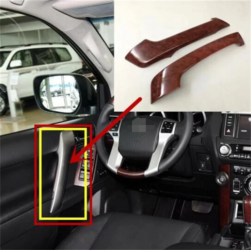 ABS хром для Toyota Prado FJ150 2010 2016 передний подлокотник панель дверная ручка
