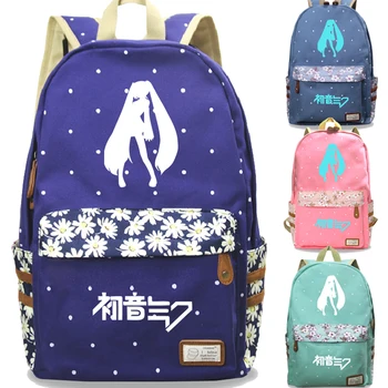 

Casual Hot Sale Hatsune Miku Book Mochila Daily Teens Girls School Backpack Fashion New High Quality Women Travel Rucksack