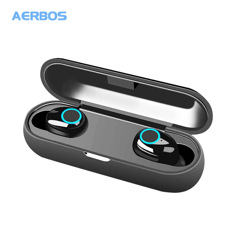 

AERBOS Mini Tws 5.0 Sport Bluetooth Headphones Wireless headset Earphone with mic Automatically Pairing earbuds for Mobile Phone