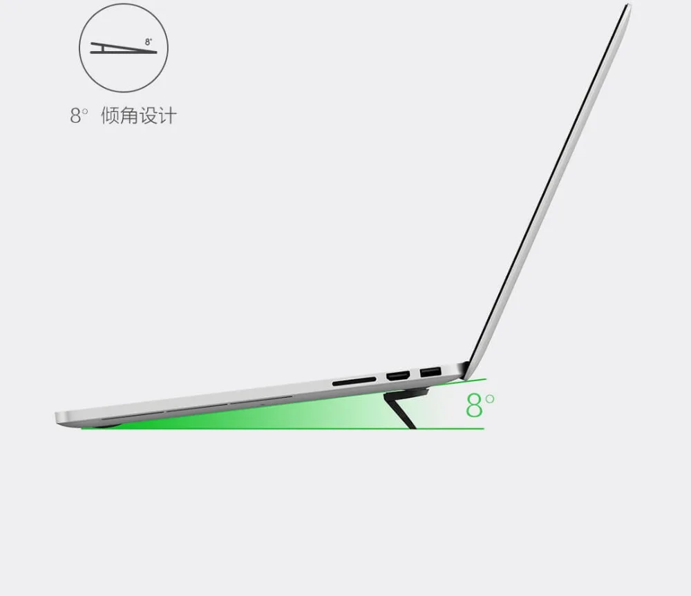 Xiaomi miiiw портативный стенд прочный тонкий и легкий ноутбук переносная подставка угол наклона дизайнерский ноутбук вентилятор охлаждения