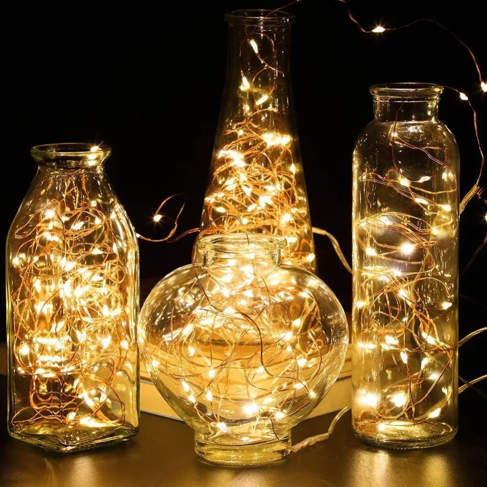 

LED String Lights Remote & Timer Waterproof 33FT/10M 100 LED USB Powered Leds lighting for Wedding Christmas New Year Garland