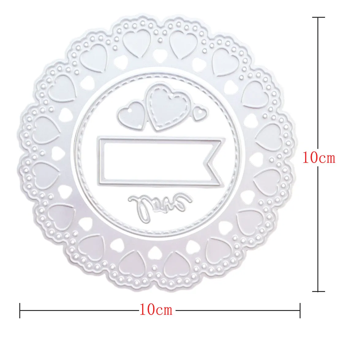 10x10 см МЕТАЛЛИЧЕСКИЕ Вырубные штампы сладкое сердце Цветок граница тиснение удар скрапбук бумага ремесло карты Альбом нож художественный резак трафареты