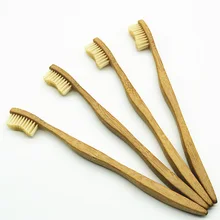 Hot healthy 1 pc/box Double Ultra environmental Bamboo Charcoal Brush Teeth Cleaning BPA Free Nylon Toothbrush