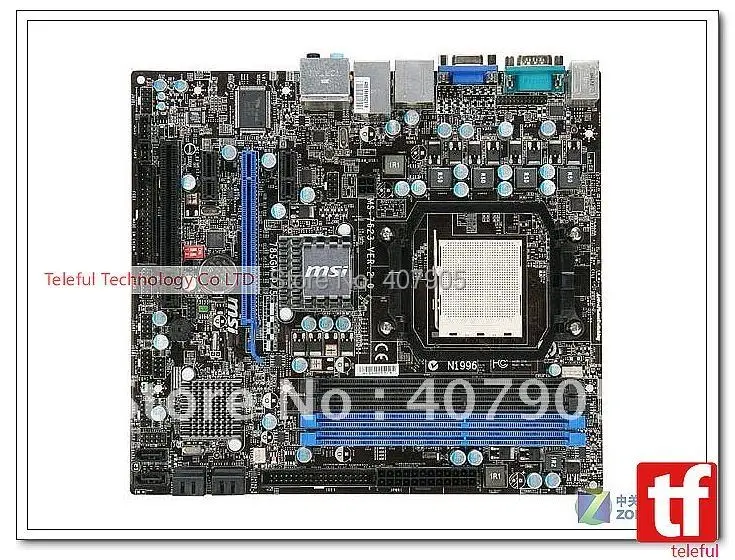 Placa mãe para msi MS 7623 785gm p45 am3 ddr3 am2 + pcmotherboard