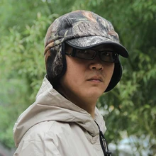 Browning походная камуфляжная кепка для кемпинга, бионические камуфляжные теплые наушники для кемпинга, Кепка для осени и зимы, охотничьи шапки без полей