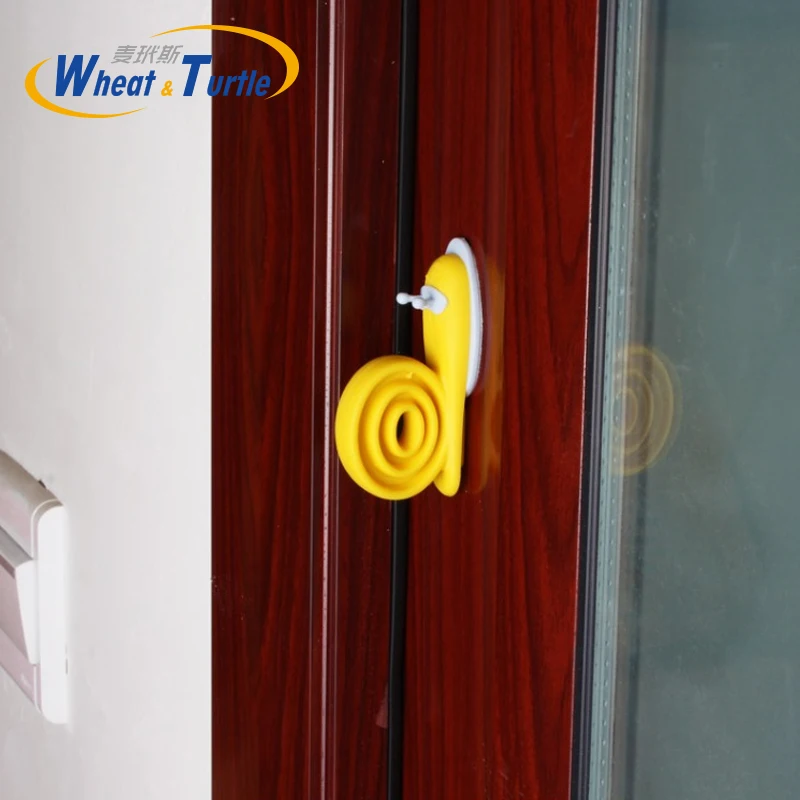 EVA bouchon de porte dessin animé escargots forme arrêt de porte décor à la maison tampons de porte enfant Protection des doigts portes sûres pour les soins de bébé (lot de 2)