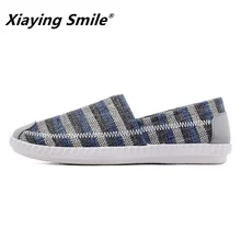 Для мужчин s Лоферы для женщин модные мокасины ручной работы обувь из мягкой парусины синий слипоны Мужчин's Лодка обувь отдыха мужской легкий