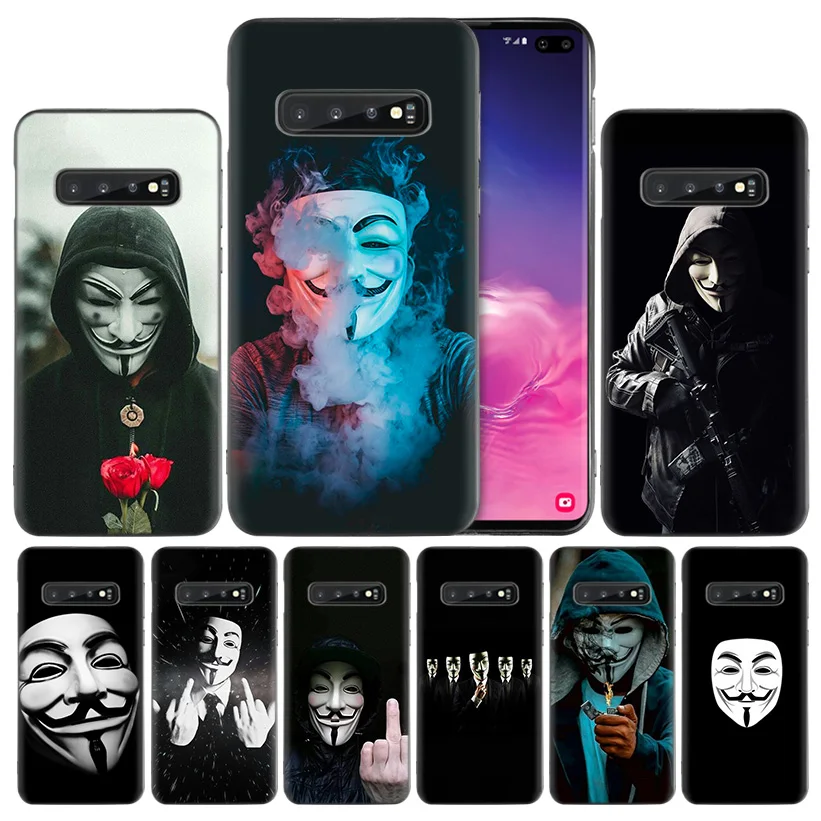 

Anonymous Silicone Case Cover for Samsung Galaxy A50 A70 A40 A30 A20 A20e A10 A9 A8 A7 A6 Plus 2018 M30 M20 M10 Note 8 9