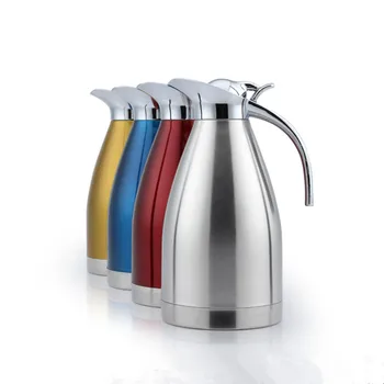 

4 Color 1.2L-2.5L Coffee Thermos Mug Stainless Steel Teapot Vacuum Flasks Termos Cups Garrafa Termica Thermo Hot Water Bottle