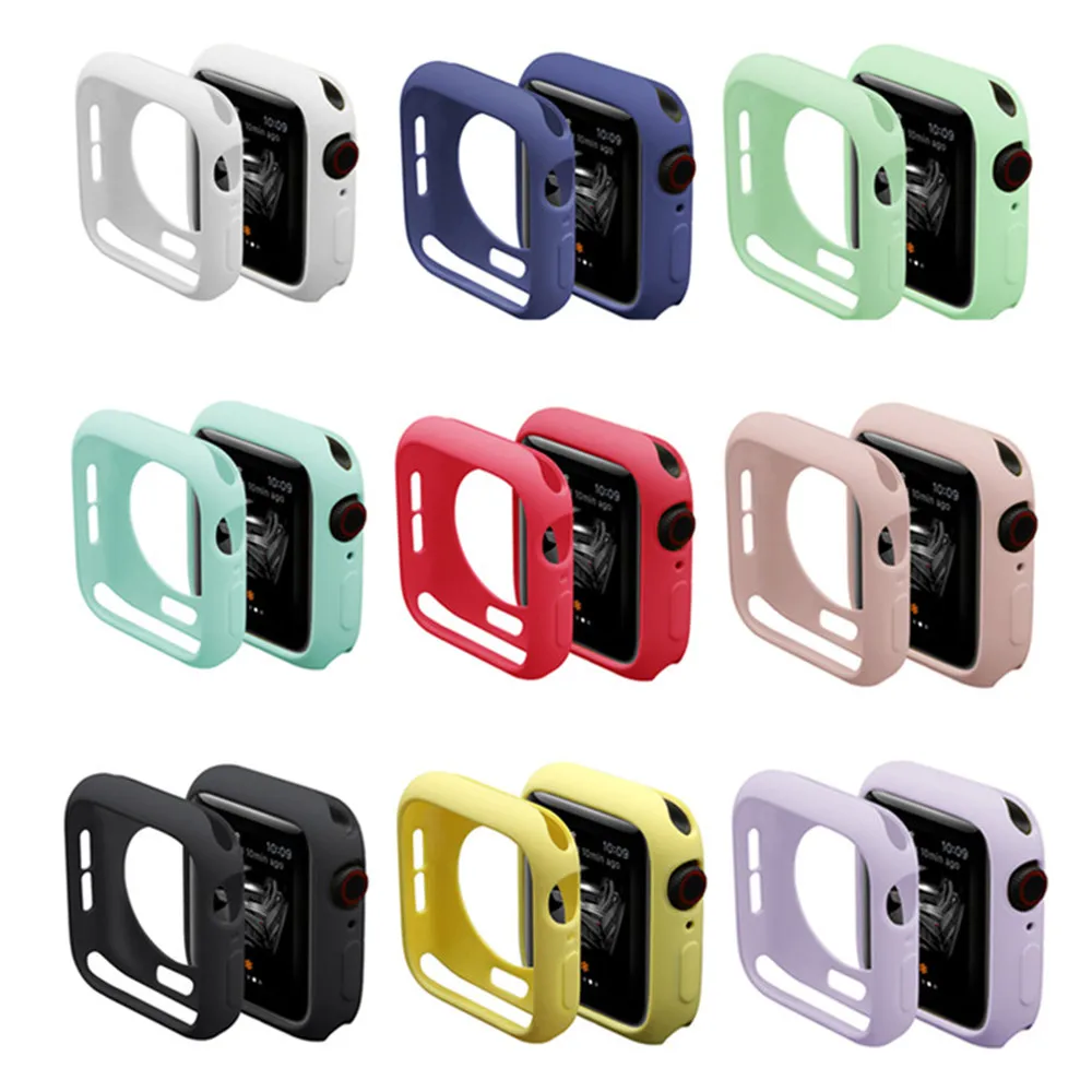 ТПУ чехол для apple watch band apple watch 5 4 3 Чехол 44 мм 40 мм 42 мм/38 мм iwatch Series 4 Устойчивый к царапинам защитный чехол