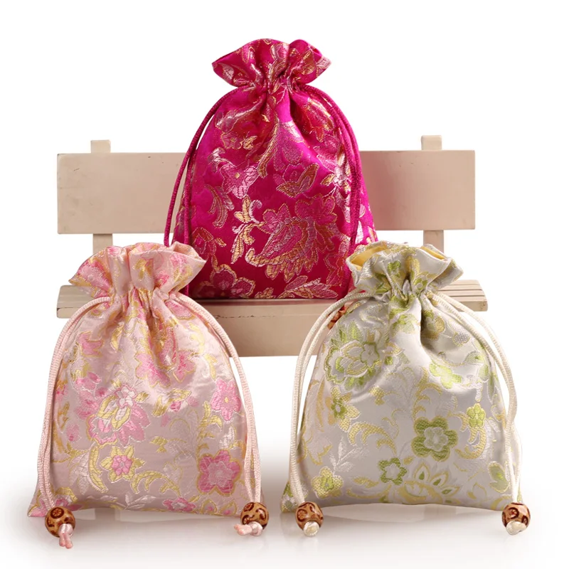 Thick Decorating Craft Gift Bags Small Christmas Pouch Drawstring