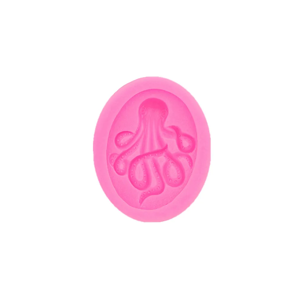 Silicone Mold Gadgets Fondant Molds Octopus Mold Silicone Steampunk Polymer Clay Resin Fondant Octopus baking candy mold