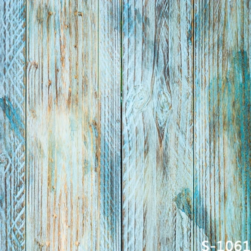 10x10FT Light Blue Distressed Wooden Planks Wall Texture Custom