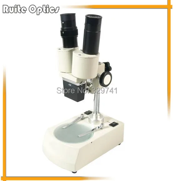 

80x Top and Bottom Lighted Stereo Microscope with Optical Objective