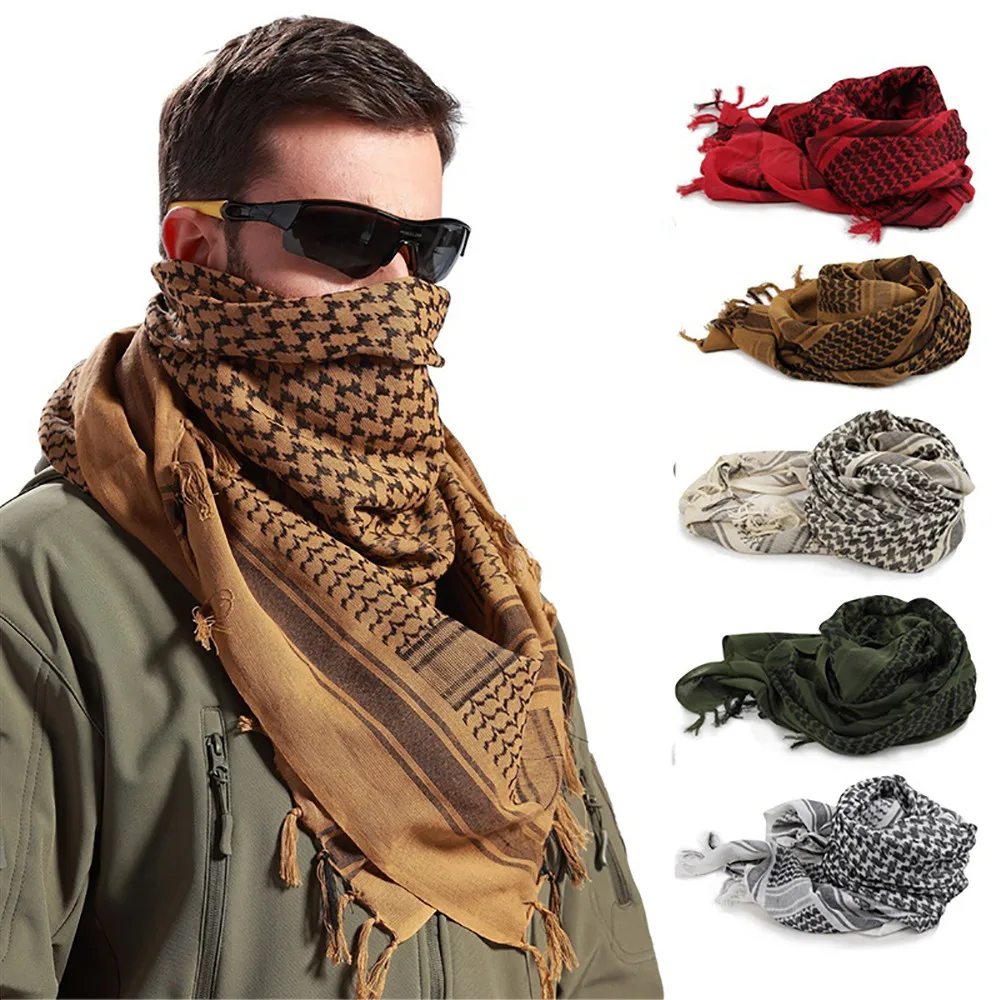 Военные мужские шарфы арабский тактический армия пустыни KeffIyeh шейный платок