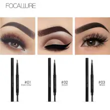 Focallure водонепроницаемый карандаш для бровей 3 долговечные цвета прочный корректор для бровей ручка кисточка для бровей инструменты