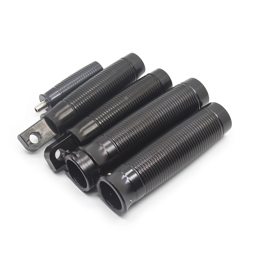 Universal Motorcycle Footrest Footpeg Shifter Peg w 1 Handlebar Grips Clamp for For Harley Sportster 883 Touring Accessories (3)