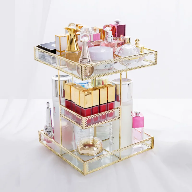 

Cosmetic Case Makeup Cases Bag Tool Kits Accessories 360 Degrees Rotary Make Up Brush Shelf Skin Care Lipstick Maquillage Rack