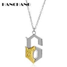 Collier avec pendentifs et longue chaîne à maillons, dessin animé japonais
