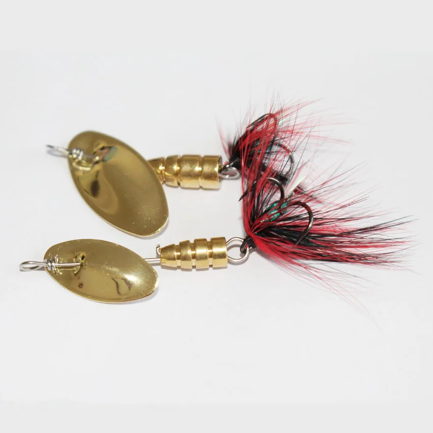 high quality 3g/5g copper fishing spinner spoon lures bass bait trout