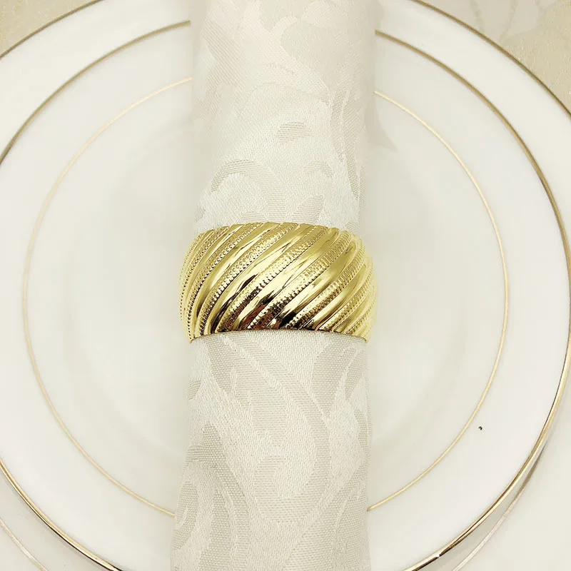 6 шт. круглая открывающаяся салфетка Пряжка металлическое покрытие кольцо для салфетки Кольцо булавка для полотенца