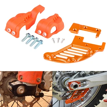 

Fork Shoe Cover Rear Brake Disc Guard Protector For KTM 125 200 250 300 350 400 450 500 SX SXF XC XCF XCW EXC EXCF 2016-2019