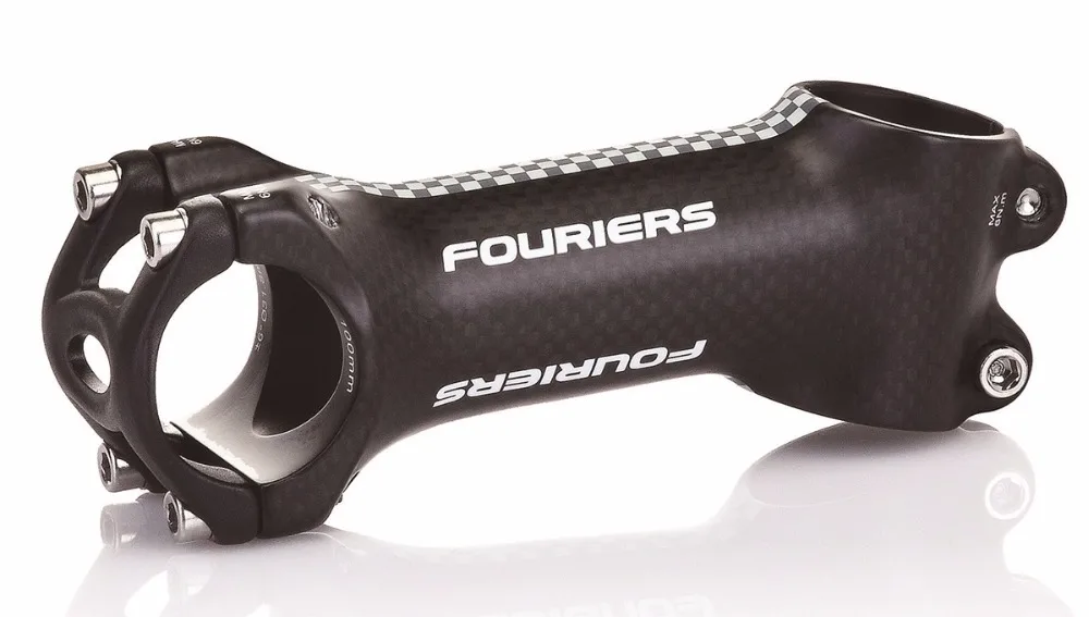 Здесь продается  FOURIERS SM-CA001 CNC aluminum alloy Outer carbon fiber 31.8mm bicycle bike stem 17 degrees length 80mm 90mm 100mm 110mm  Спорт и развлечения